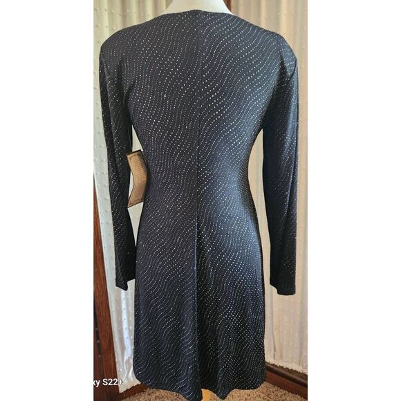 NWT Scarlet little black dress w silver sparkly threads - Picture 2 of 10